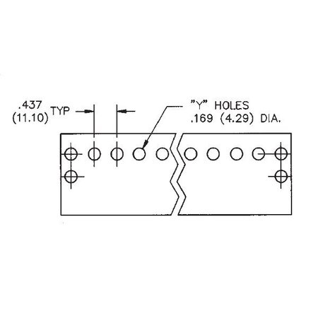 CONNECTIVITY SOLUTIONS Barrier Strip Terminal Block, 15A, 2 Row(S), 1 Deck(S) MS-11-140-Y